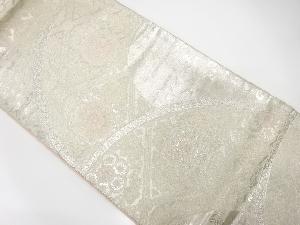 アンティーク　格天井に変わり青海波模様織り出し袋帯（材料）